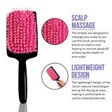 Miss Pouty Large Microfibre Quick Dry Hair Brush – Fast Drying & Scalp Care in One