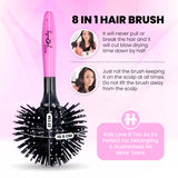 Miss Pouty 360° AmazeBall 8-in-1 Hairbrush – The Ultimate Multi-Function Styling Tool
