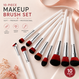 10-Piece Spectrum and Prism Coloured Makeup Brush Set
