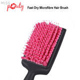 Miss Pouty Large Microfibre Quick Dry Hair Brush – Fast Drying & Scalp Care in One
