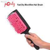 Miss Pouty Large Microfibre Quick Dry Hair Brush – Fast Drying & Scalp Care in One