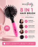 Miss Pouty 360° AmazeBall 8-in-1 Hairbrush – The Ultimate Multi-Function Styling Tool