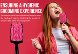 Miss Pouty Large Microfibre Quick Dry Hair Brush – Fast Drying & Scalp Care in One