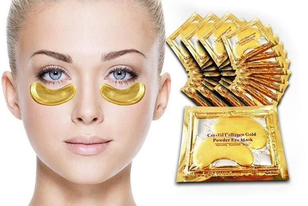 20 Pairs Gold Collagen & Hyaluronic Eye Masks – 24K Hydration for Radiant Eyes | Free UK Delivery