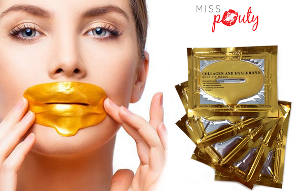 24Kx10 Gold Collagen & Hyaluronic Acid Lip Masks – Hydrating, Plumping & Rejuvenating